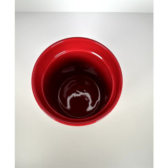 Rae Dunn “’Tis The Season” Red Ceramic Utensil Holder Holiday Kitchen Crock 8" - Picture 2 of 5